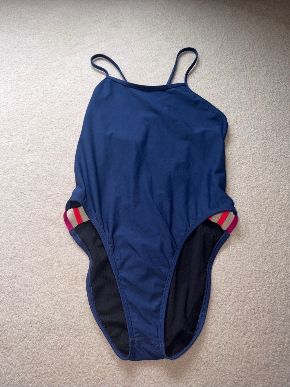JOLYN Gavin 2 Colorblock One Piece Swimsuit Tie Back Size 36